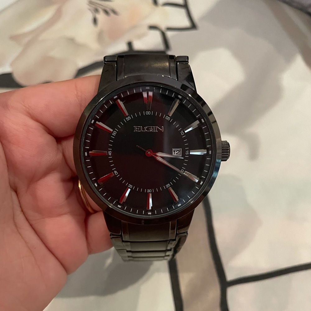 Elgin Men’s Black Watch